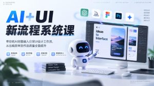 【无水印】AI+UI新流程系统课,带你把AI完整融入日常UI设计工作流,从出稿效率到作品质量全面提升(2026第4期)-网赚36计