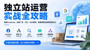 独立站运营实战全攻略，覆盖Facebook、谷歌广告、SEO、EDM邮件、联盟营销全链路获客玩法（更新2026）-网赚36计