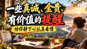 付费文章：一些真诚、金贵、有价值的提醒，劝你静下心认真看懂-网赚36计