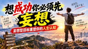 付费文章：想成功你必须先妄想，妄想型目标重塑你的人生认知-网赚36计